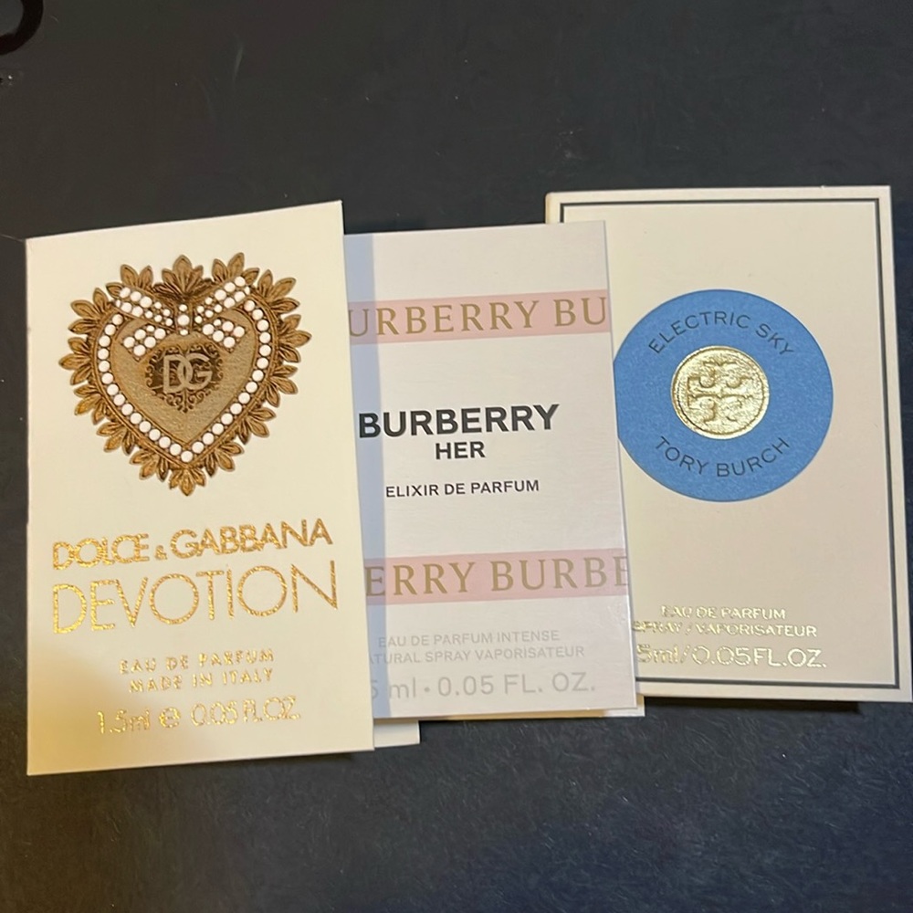 Dolce Gabbana Burberry Tory Burch sample x3